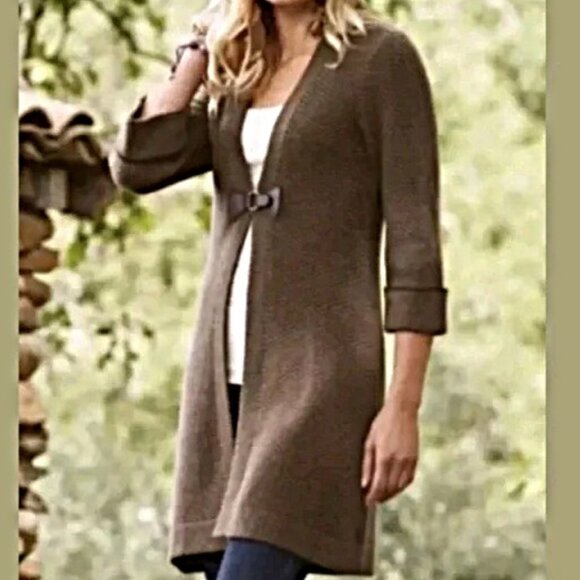 Herringbone Sweater Jacket - Picture 1 of 4